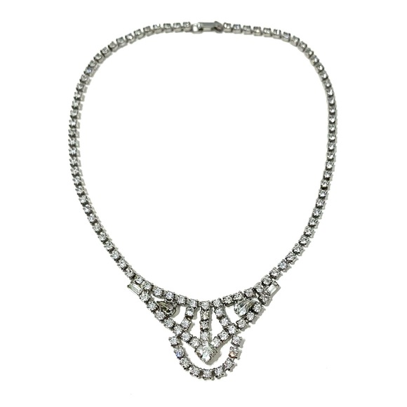 Vintage Crystal Collar Necklace - Picture 1 of 4
